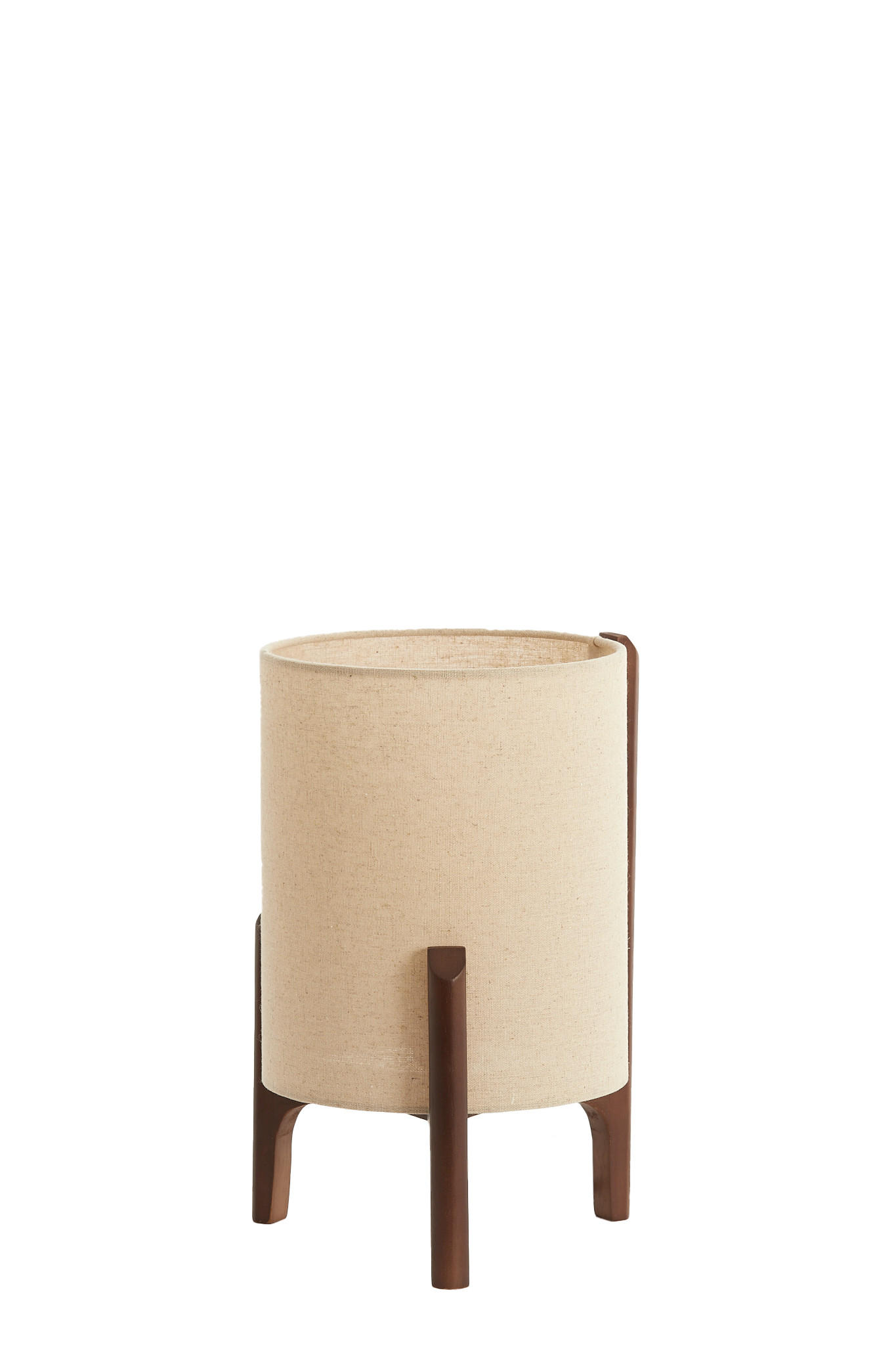 TISCHLAMPE Litto Braun Ø22/33 cm - Dunkelbraun, Holz (22/22/33cm) - Light & Living