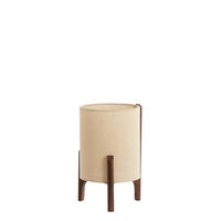 TISCHLAMPE Litto Braun Ø22/33 cm - Dunkelbraun, Holz (22/22/33cm) - Light & Living