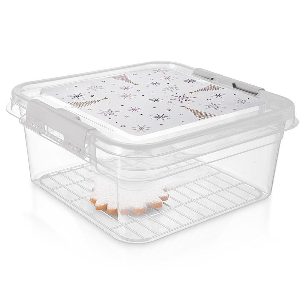 LEBENSMITTELBEHÄLTER weihnachtlich 4,5 l Transparent - Transparent, Kunststoff (24.5/11/26cm) - Orion 