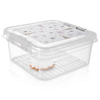 LEBENSMITTELBEHÄLTER weihnachtlich 4,5 l Transparent - Transparent, Kunststoff (24.5/11/26cm) - Orion 