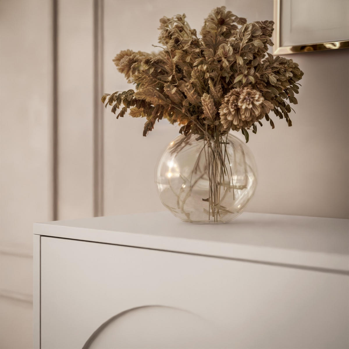 KOMMODE ARIADNA Kaschmir zweitürig - Kaschmir, Holzwerkstoff (104/83/35cm)