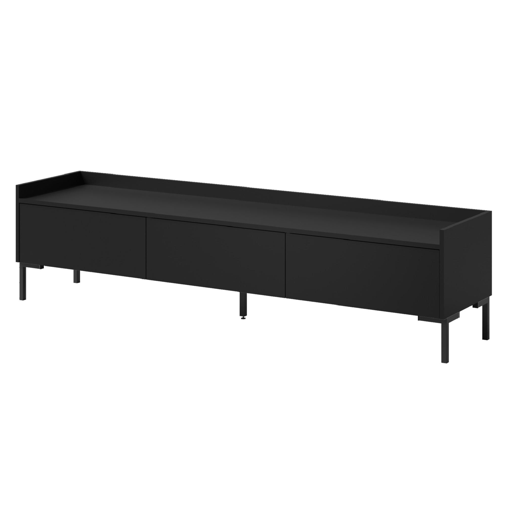 mzm24 Tv-Lowboard Schwarz 180x45x41 cm
