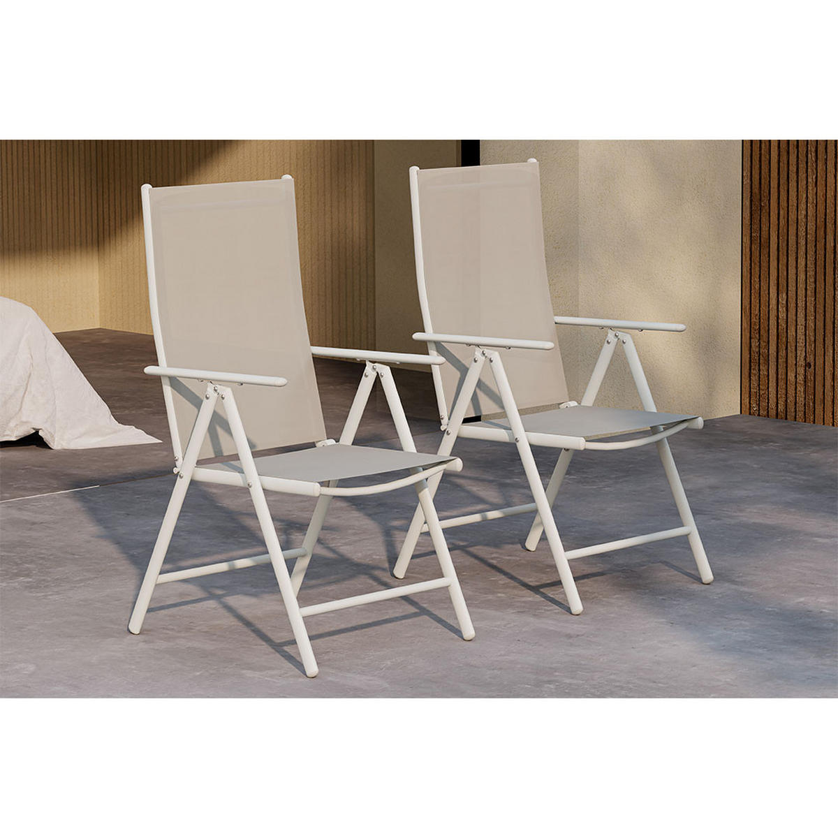 GARTENSTUHL, Break, Stühle Beige, Metall, 55 x 62 x 108 cm - Beige, Metall (55/108/62cm) - ebuy24