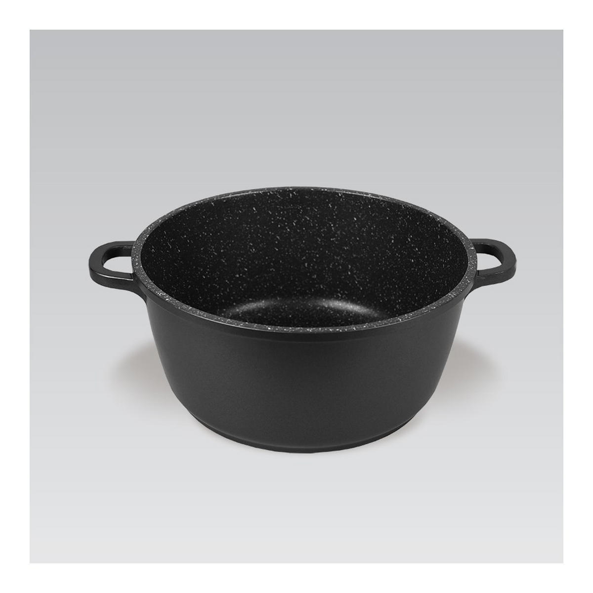 TOPF Schwarz 30/20/9 cm MR4620C - Schwarz, Metall (20cm) - Maestro 