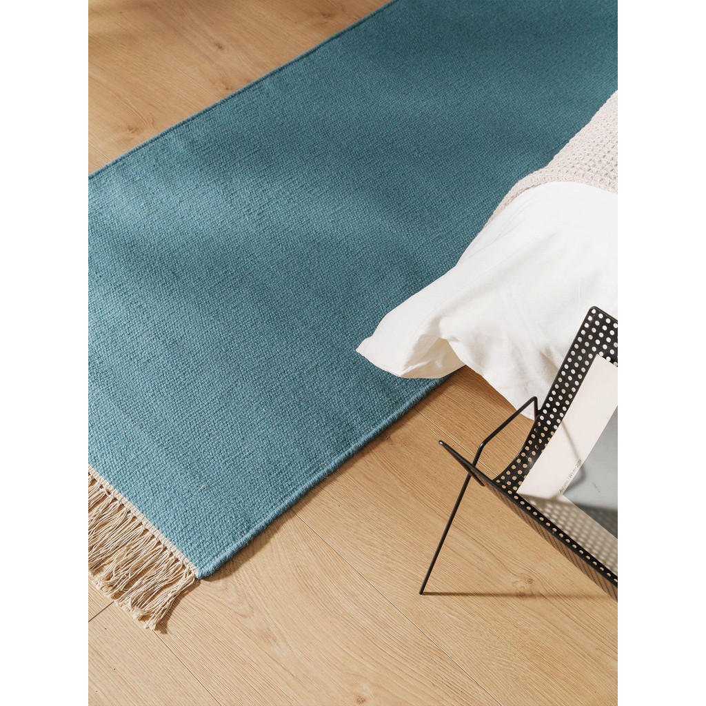 Thumbnail - benuta Pop Teppich, Hellblau, Textil, Beton Optik, Rechteckig, 80x250 cm, pflegeleicht, Teppiche & Böden, Teppiche, Natu...