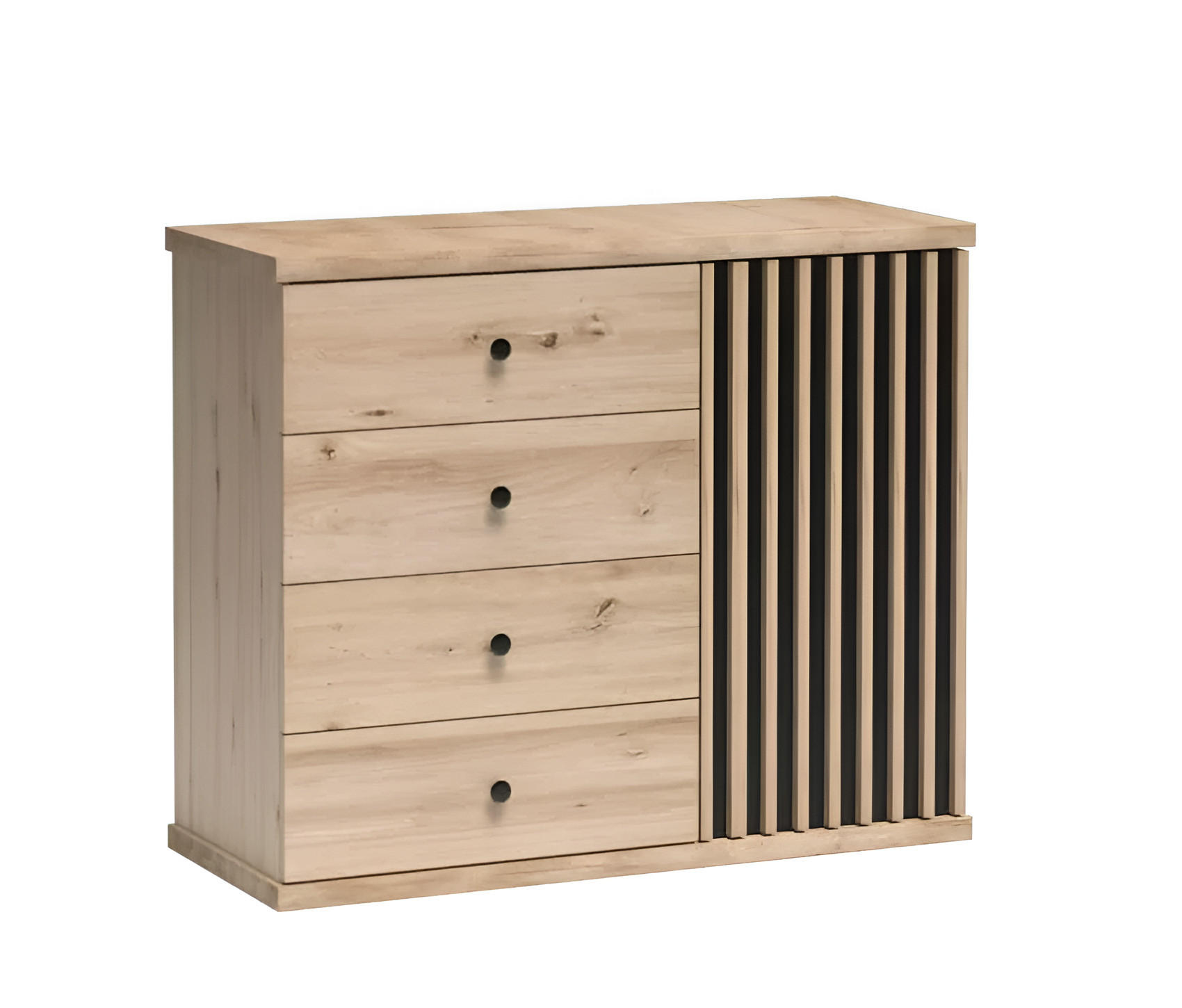 Meblini Kommode Eiche Artisan 102x85x41 cm