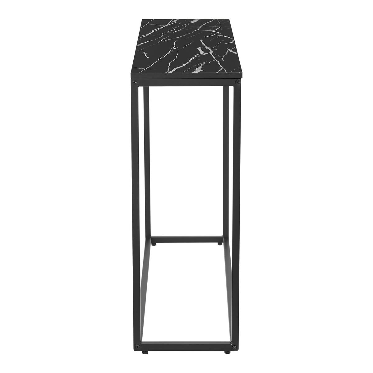 KONSOLENTISCH Kittilä - Schwarz, Metall (30/100/80cm) - [en.casa]
