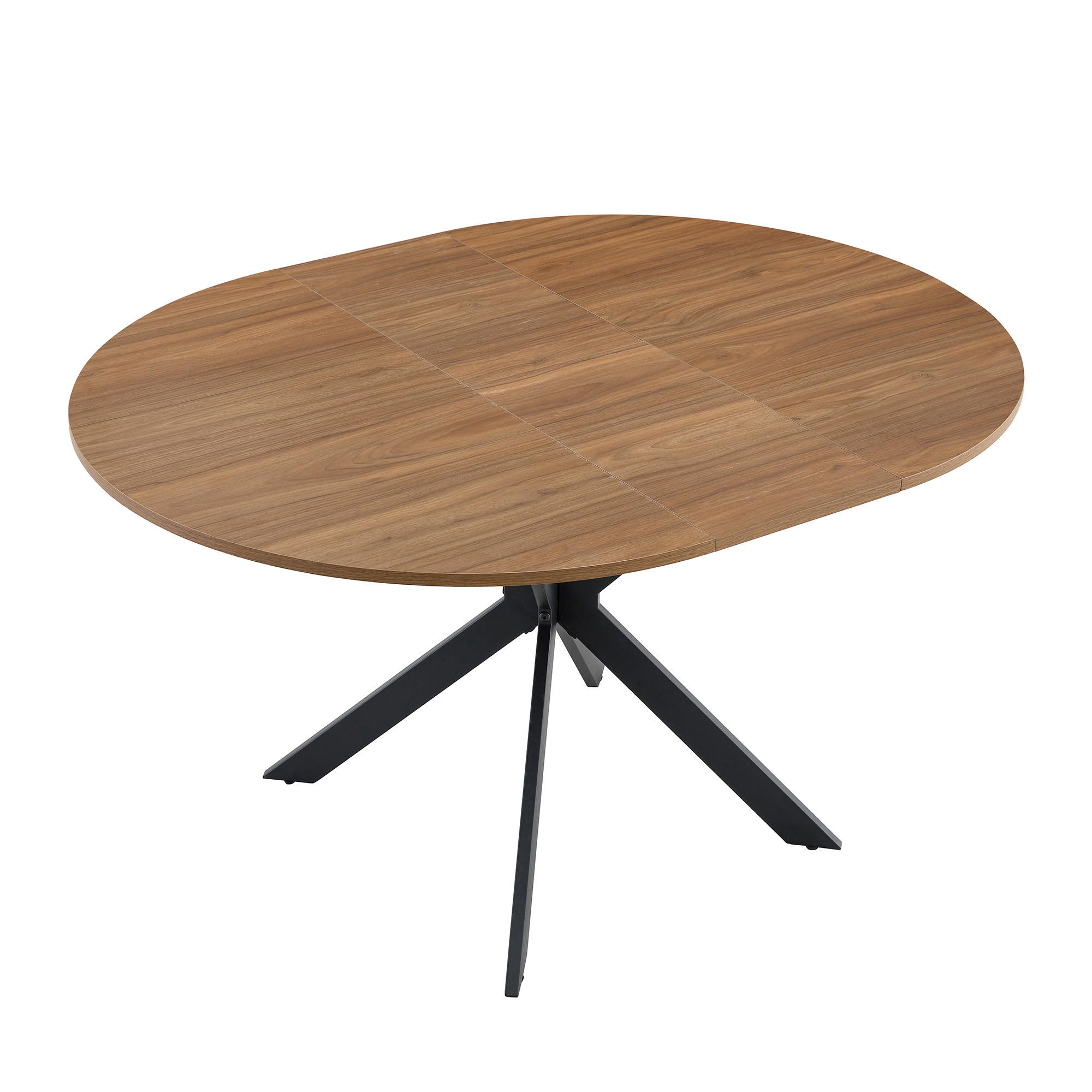 ESSTISCH ausziehbar 3‑Fuß rund/oval DE-40067 Nussbaum - Walnussfarben, Holzwerkstoff (137/137/76cm) - ComfortXL