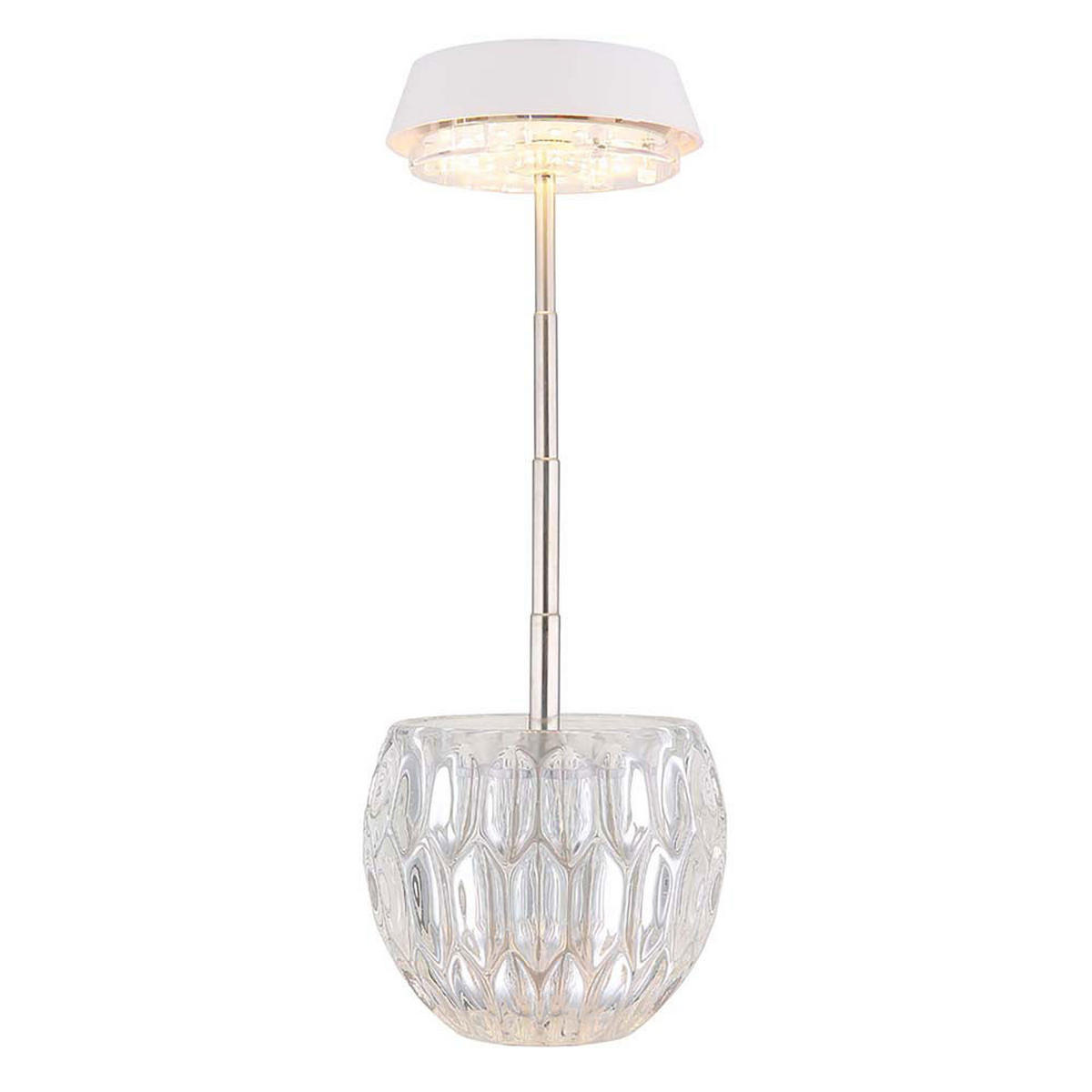 LED TISCHLEUCHTE Wanda Schwarz Edelstahl 2er Set - Schwarz, Glas (10.5/10.5/28cm) - Globo Lighting