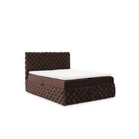 BOXBETT mit zwei Stauraum 140x200 cm in Braun - Braun, Textil (140/200cm) - Home Collective