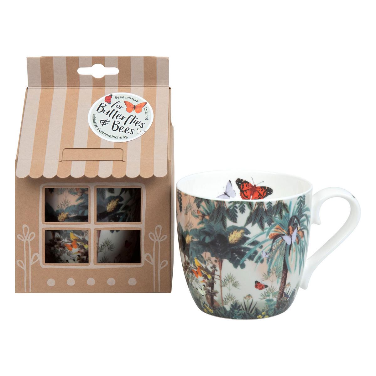 KAFFEEBECHER Jungle heritage - Binny Talib - Naturfarben, Keramik (0.43L) - Könitz