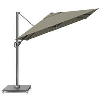 AMPELSCHIRM eckig 2.5 x 2.5 m Voyager T¹ Basic 360° kippbar taupe/anthrazit - Taupe, Metall (250/250cm) - Platinum