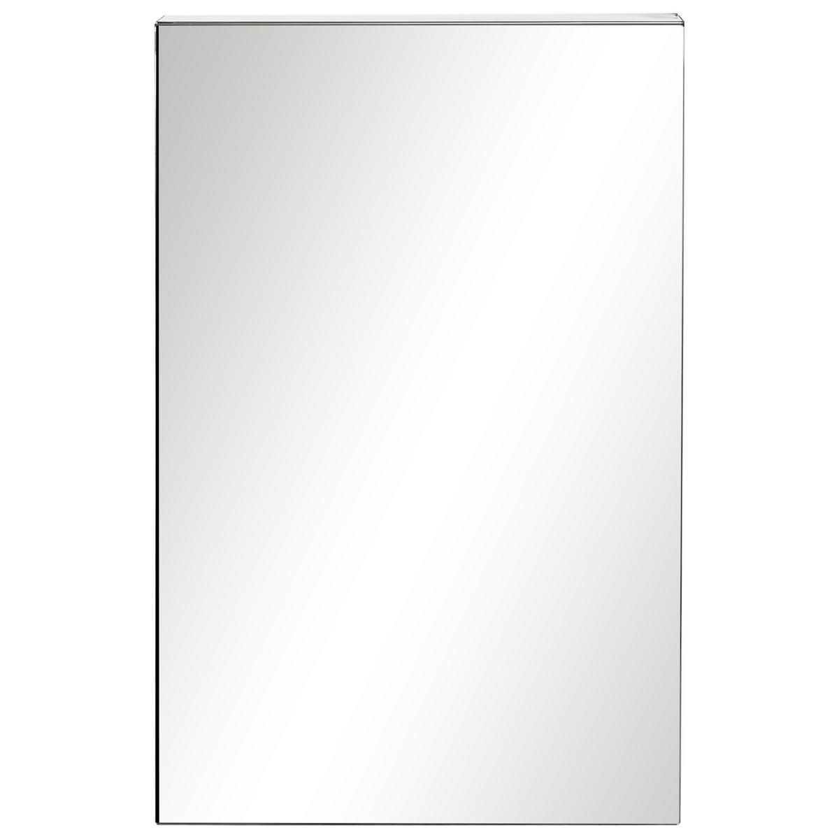 SPIEGELSCHRANK, wandmontierter WC-Schrank, 39 x 12 x 60 cm - Silberfarben, Glas (39/60/12cm) - Vallsero