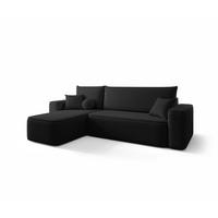 ECKSOFA Agepo Stoff Quelle - Schwarz, Holzwerkstoff/Textil (250/150cm) - Fun Möbel