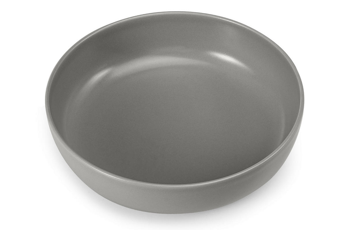 TAFELSERVICE VICTO 6 Personen 18-tlg matt Grau - Grau, Keramik (27/2/27cm) - KONSIMO®