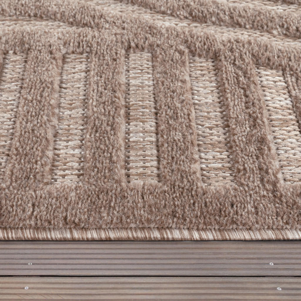 Thumbnail - Paco Home Outdoorteppich, Beige, Textil, Rechteckig, 160x220 cm, strapazierfähig, für Fußbodenheizung geeignet, Teppiche...