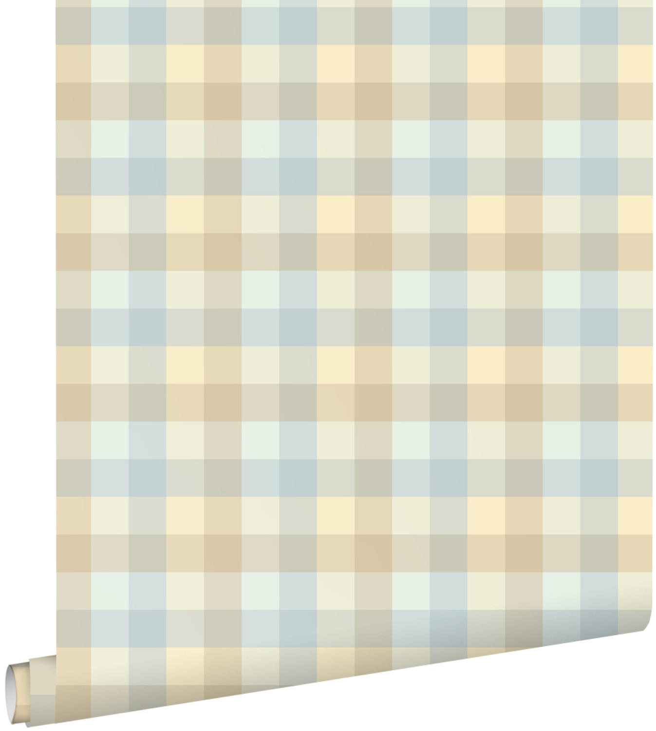 TAPETE Karomuster 50 x 900 cm - Blau, Papier (50/0.1cm) - ESTAhome