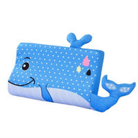 KINDERKISSEN Blauwal 60 x 40 cm - Blau, Textil (2/10cm)