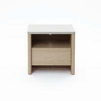 NACHTTISCH Modern mit 1 Schublade & offenem Fach, Holzoptik | B53 x T45 x H50 cm - Braun, Holzwerkstoff (53/50/45cm) - Hometopia