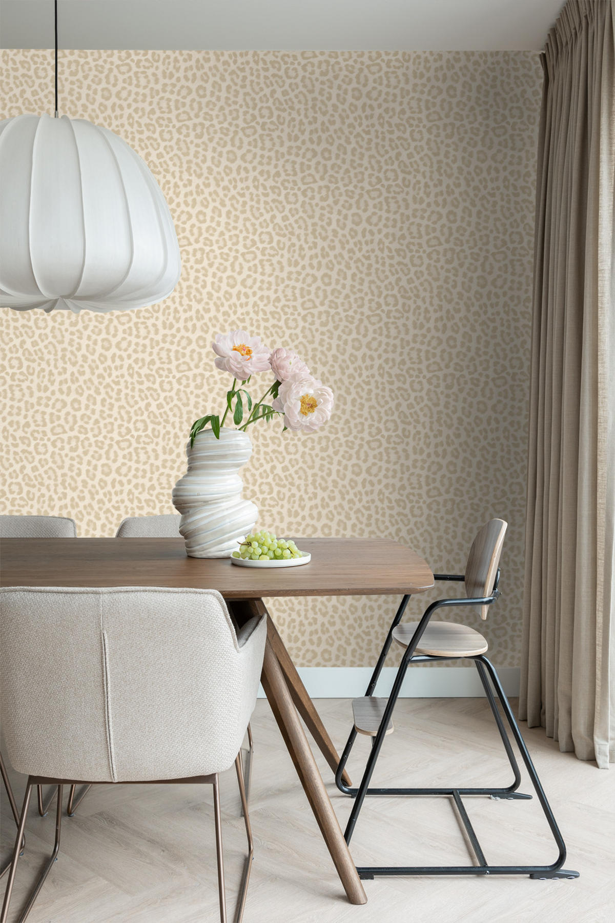 TAPETE Leopardenmuster 53 cm x 10.05 m - Beige, Papier (53/1000cm) - ESTAhome