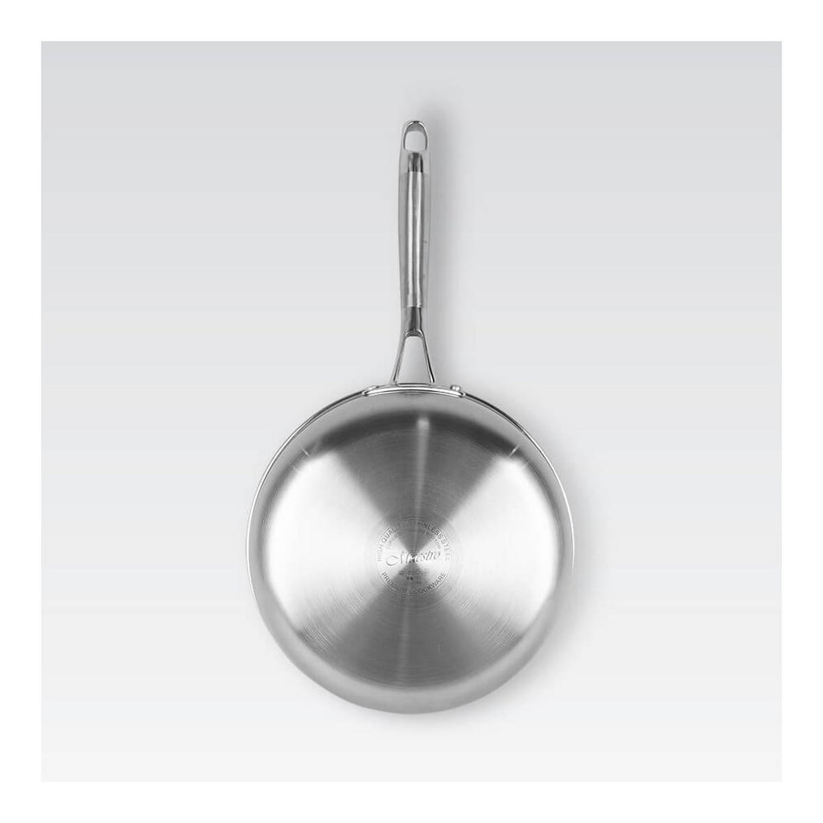 PFANNE Silber 49/26/5.5 cm MR122426 - Silberfarben, Metall (26cm) - Maestro 