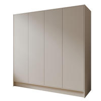 DREHTÜRENSCHRANK Gava mit vier, glatten Türen, Kaschmir - Kaschmir, Holzwerkstoff (200/200/51cm) - Beautysofa