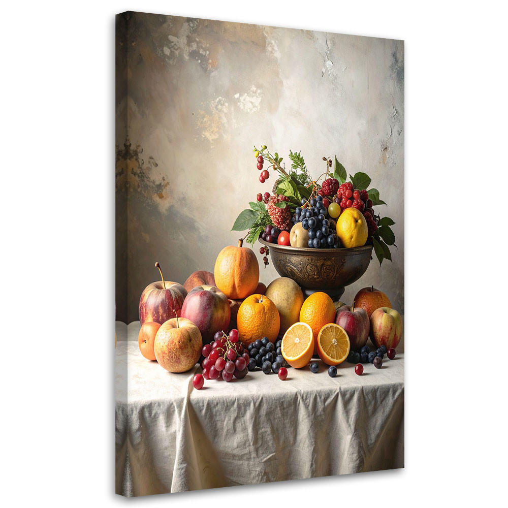 LEINWANDBILD Essen & Trinken 70x100cm - Multicolor, Textil (70/100cm) - Feeby