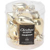 CHRISTBAUMKUGEL Santa Lila Gold 8.5/8.5/6 cm Glas - Goldfarben, Glas (8.5/6/8.5cm) - Mondex