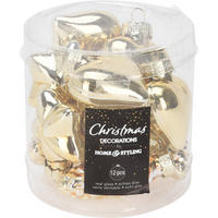 CHRISTBAUMKUGEL Santa Lila Gold 8.5/8.5/6 cm Glas - Goldfarben, Glas (8.5/6/8.5cm) - Mondex