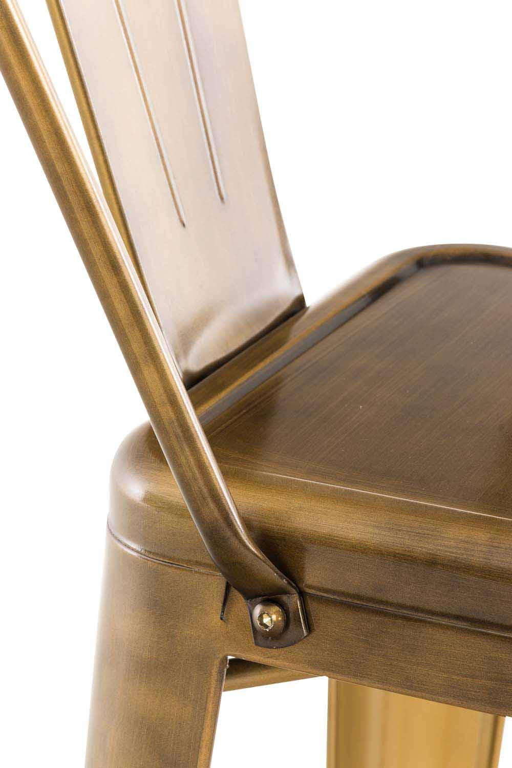 BARHOCKER 2er Set Metall gold - Goldfarben, Metall (44/115/52cm) - CLP