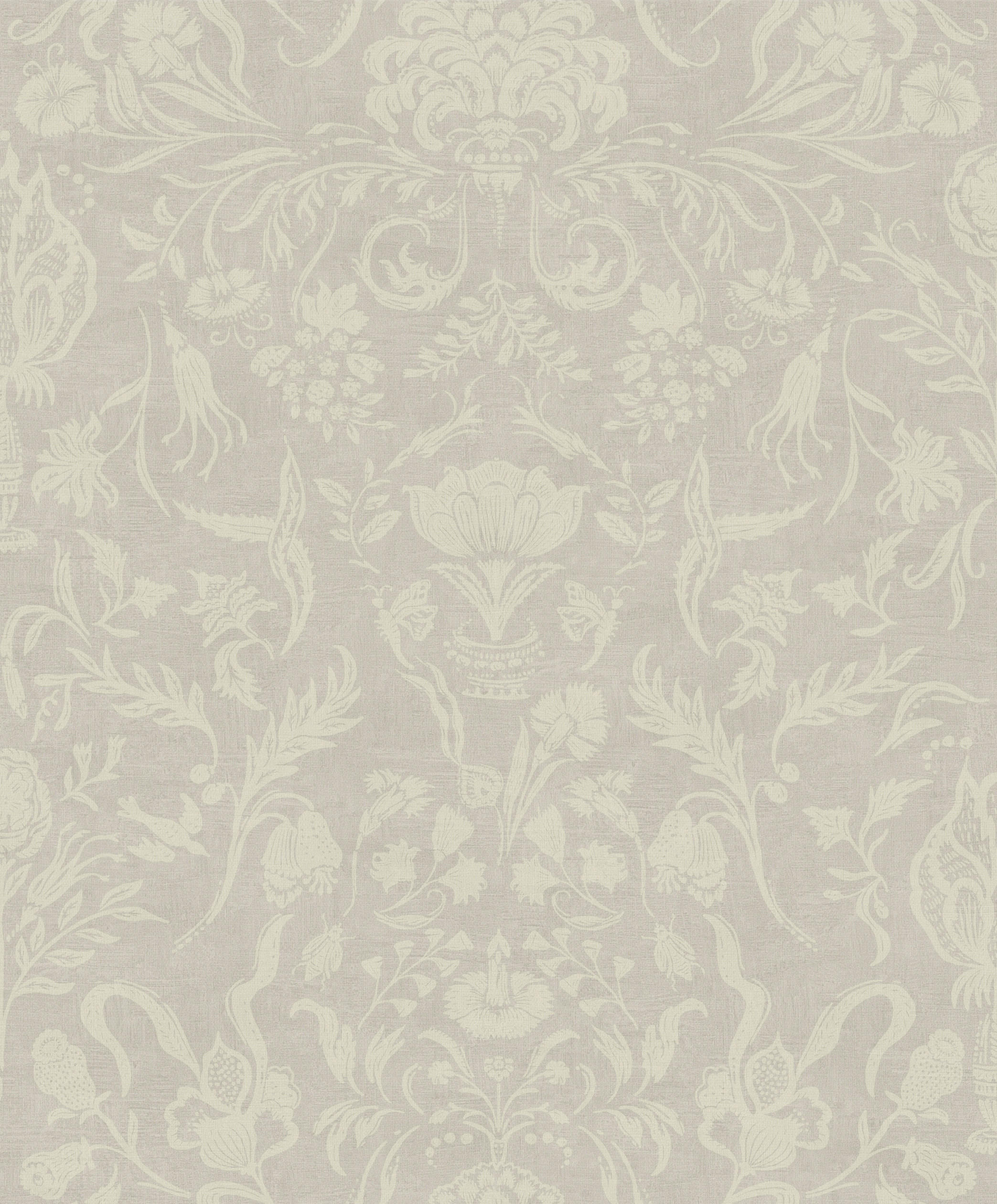 VLIESTAPETE - Königsdamast - Beige - Beige, Papier/Kunststoff (53/1000cm) - LOOKS by W.Joop
