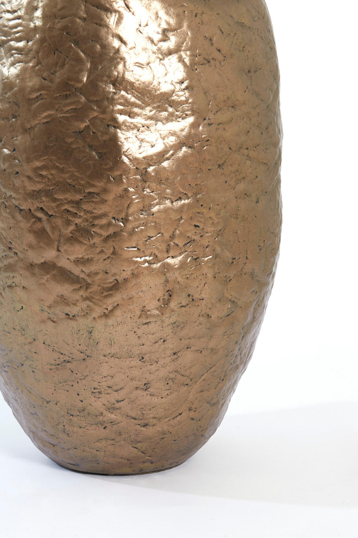 VASE Tingri Bronze Ø39/58 cm - Bronzefarben, Stein (58cm) - Light & Living