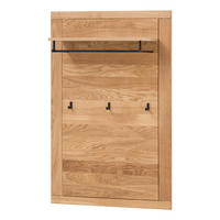 GARDEROBENPANEEL - Eiche teilmassiv - Eiche / Eiche Dekor - Braun, Holz/Holzwerkstoff (80/120/28cm) - home24