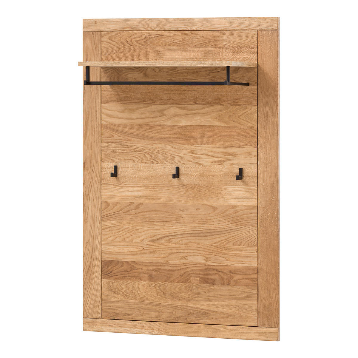 GARDEROBENPANEEL - Eiche teilmassiv - Eiche / Eiche Dekor - Braun, Holz/Holzwerkstoff (80/120/28cm) - home24