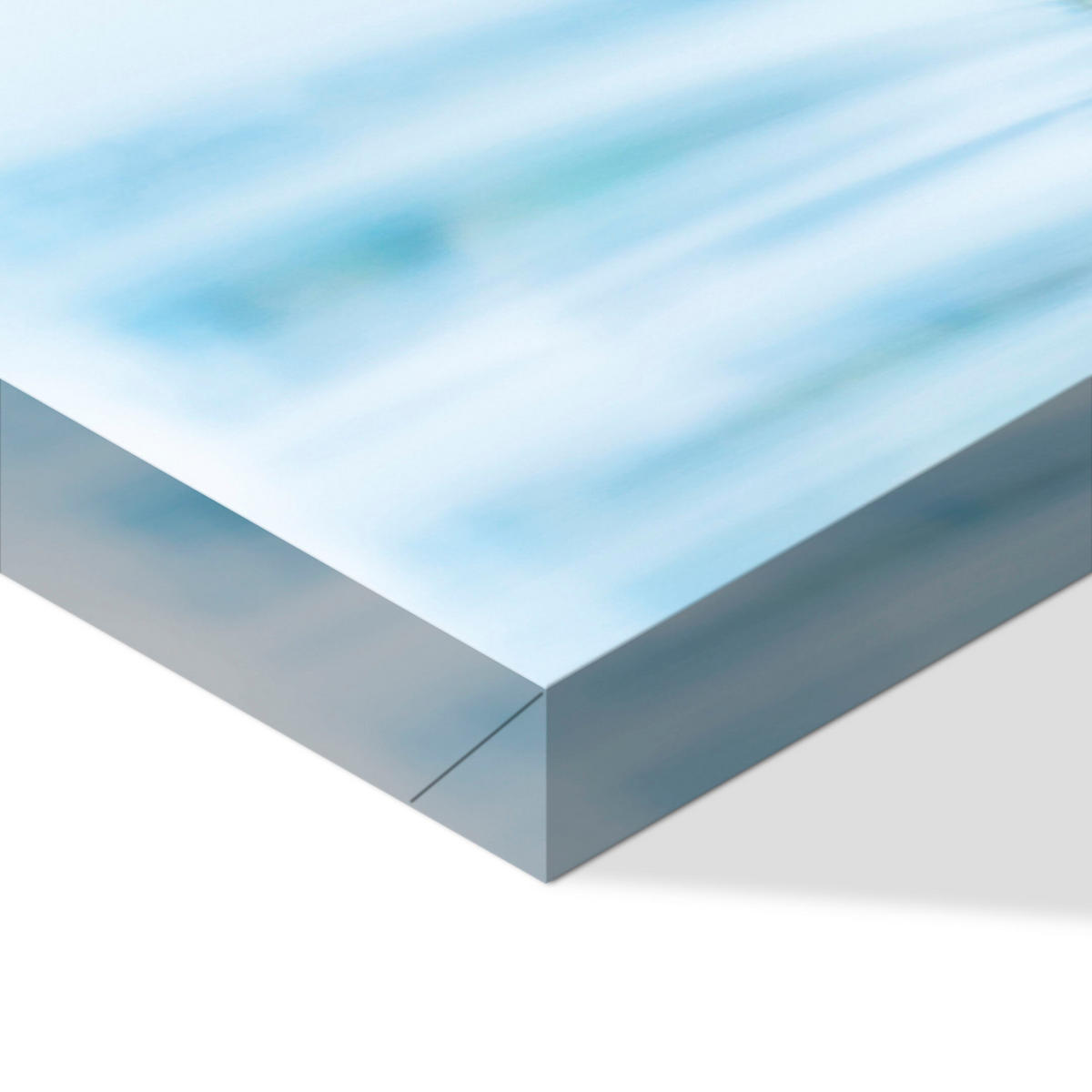 LEINWANDBILD Bergwasserfall 5-tlg. 200x100 cm - Multicolor, Holz (200/100cm) - LUMASOUL