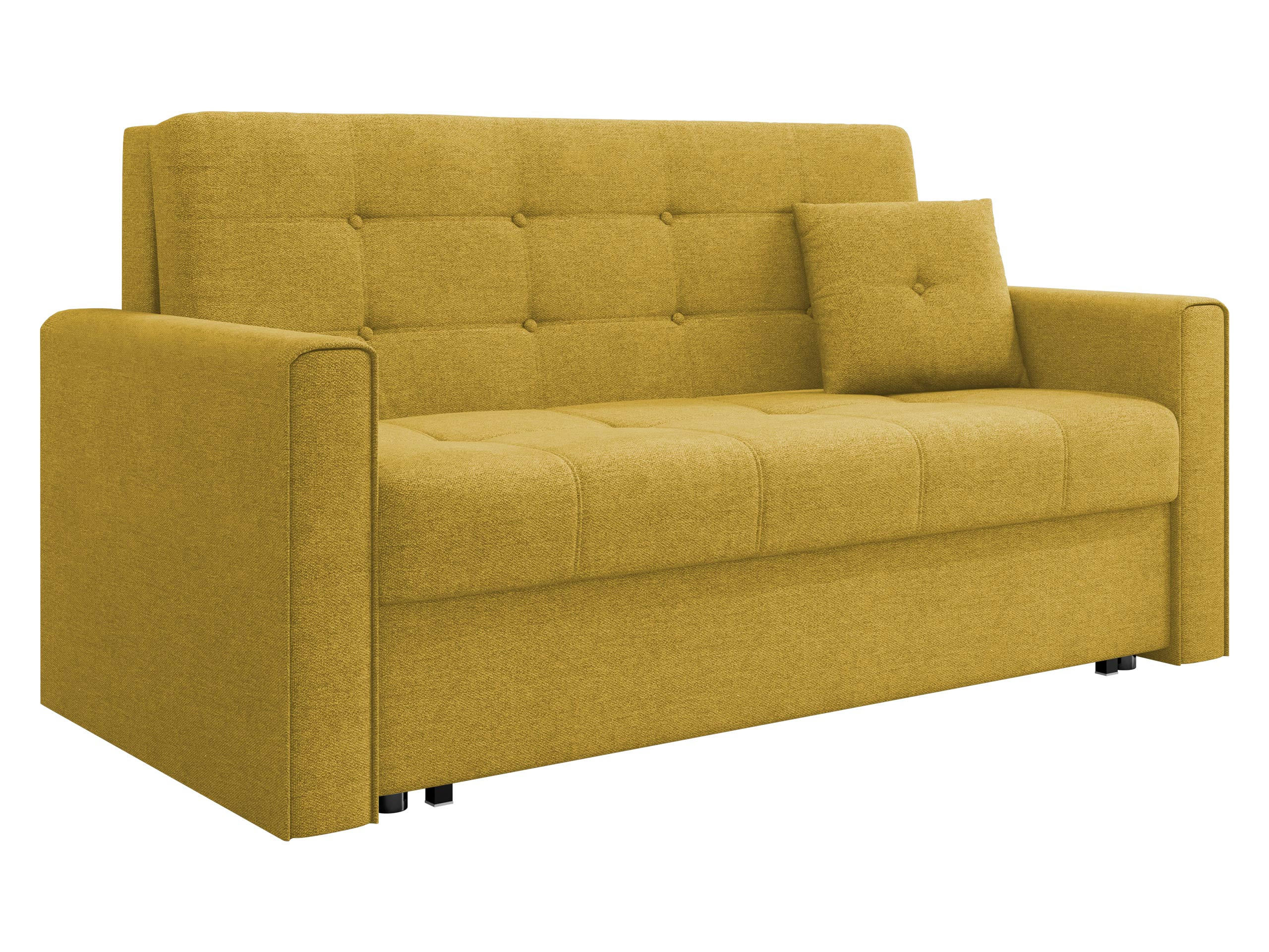 SCHLAFSOFA Viva Lux III - Gelb, Holz/Textil (153/85/98cm) - MIRJAN24