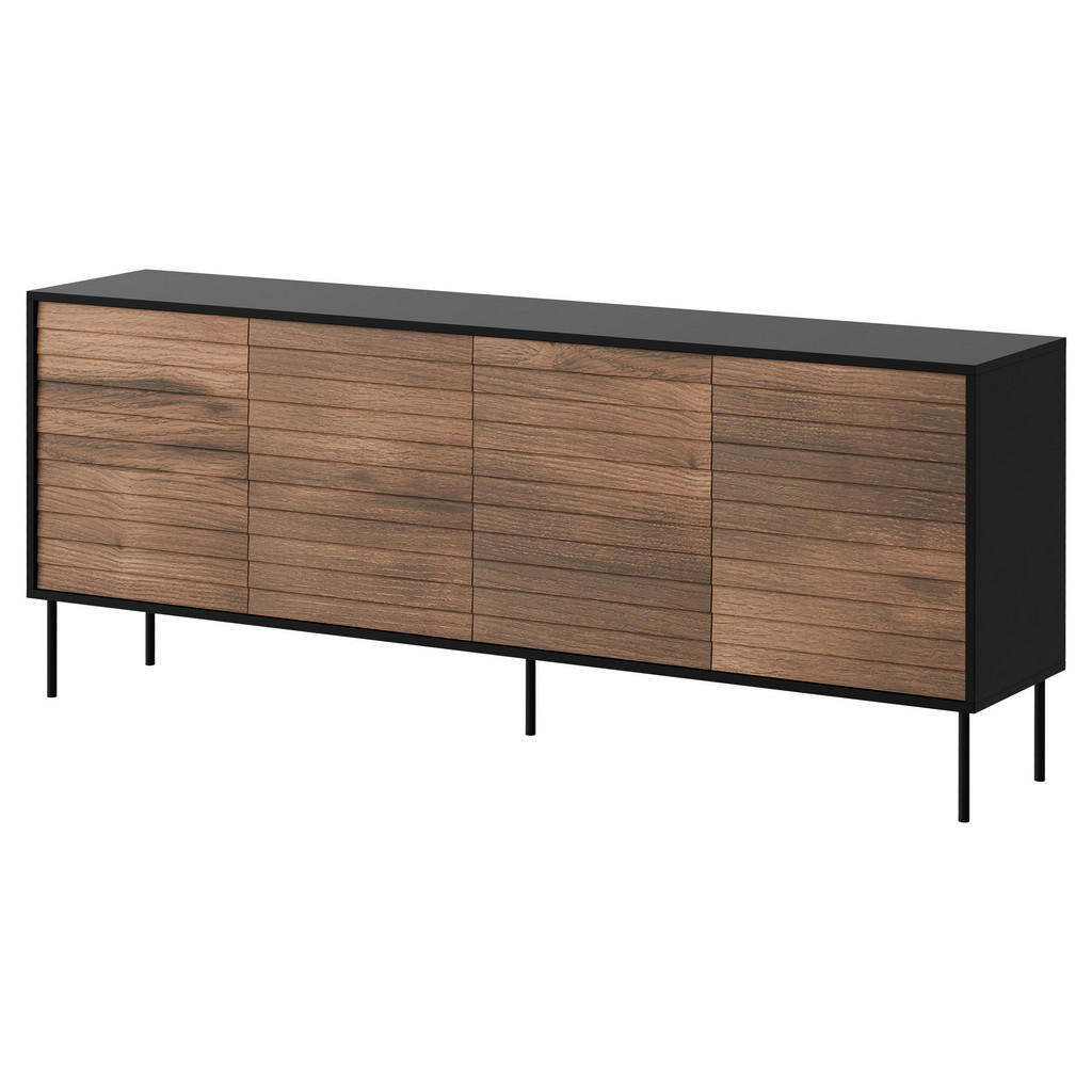 Thumbnail - Mirjan24 Sideboard, Braun, Holzwerkstoff, Holz Optik, Rechteckig, 200x81x40 cm, Wohnzimmer, Kommoden & Sideboards, Sideb...