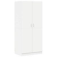 KLEIDERSCHRANK Weiss 80/52/180 Cm Holzwerkstoff - Weiß, Holzwerkstoff (52/180/80cm) - vidaXL