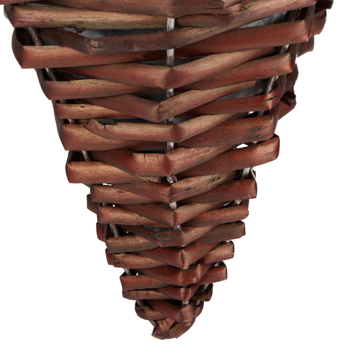 3XBLUMENAMPEL - Braun, Textil/Metall (25/58/25cm) - Relaxdays