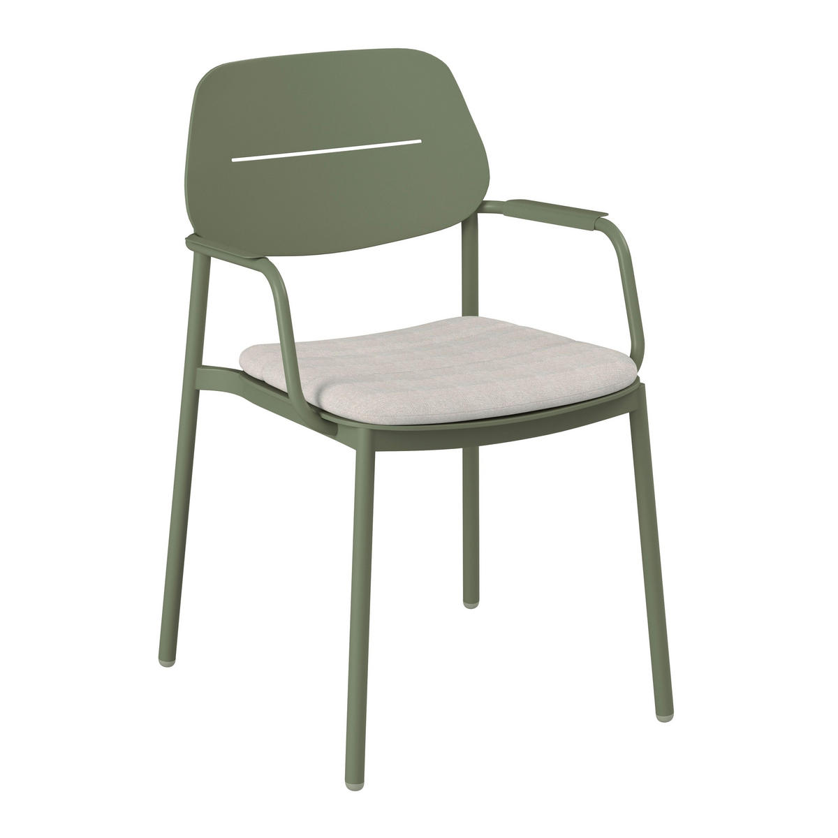 GARTENSTUHL Verde Hellgrün/Salbeigrün Aluminium - Salbeigrün, Metall (1/85/57cm) - Mömax