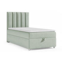 BOXBETT mit Bettkasten Trinity K10-SINGLE Bonellfederkern inkl. Topper - Mintgrün, Holz/Holzwerkstoff (70/200cm) - Best For Home