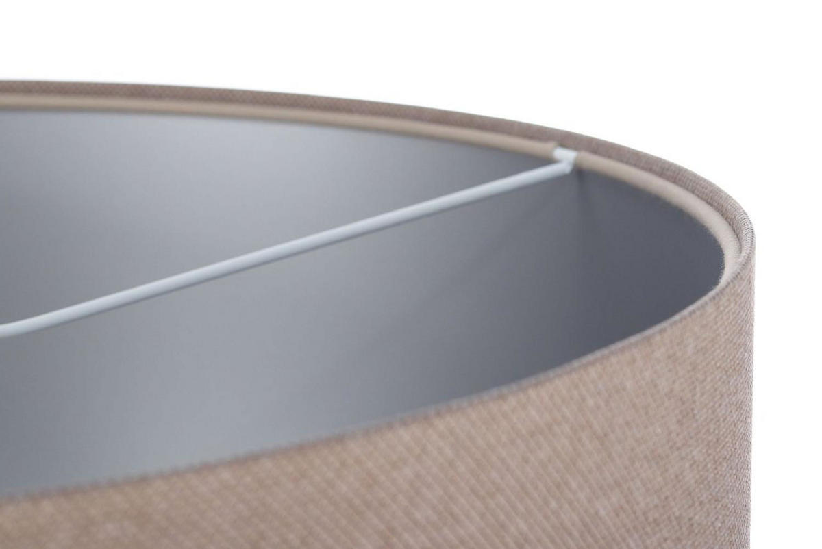 HÄNGELEUCHTE Silber 50/25 cm - Beige/Silberfarben, Kunststoff (50/0.8/25cm) - ONZENO