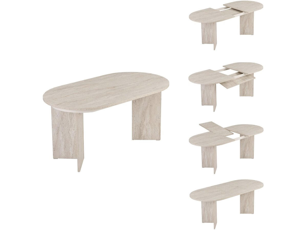 ESSTISCH sorell beige - Beige, Holz (200/90/75cm) - Habitat Garten
