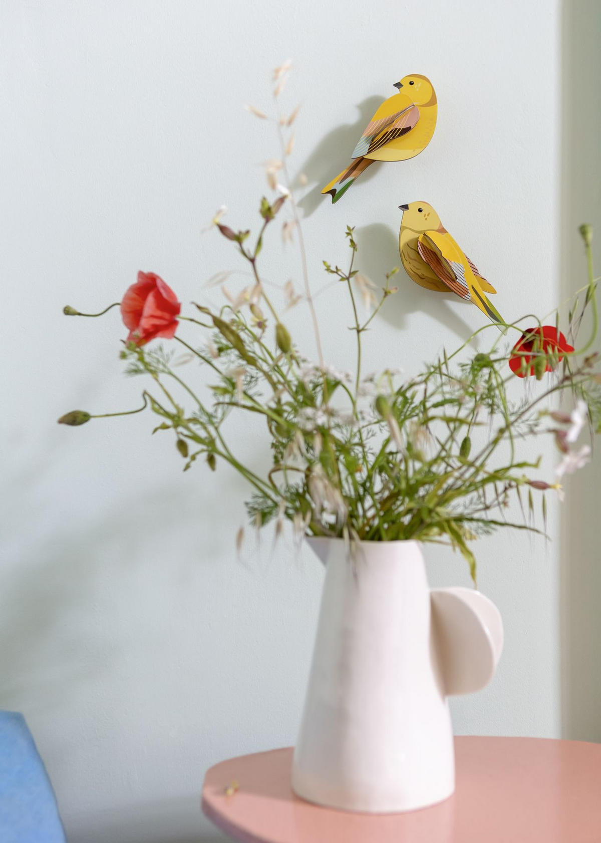 WANDSKULPTUR Bunt 4,5/15 cm - Multicolor, Wellpappe (4.5/15/6cm) - Studio Roof