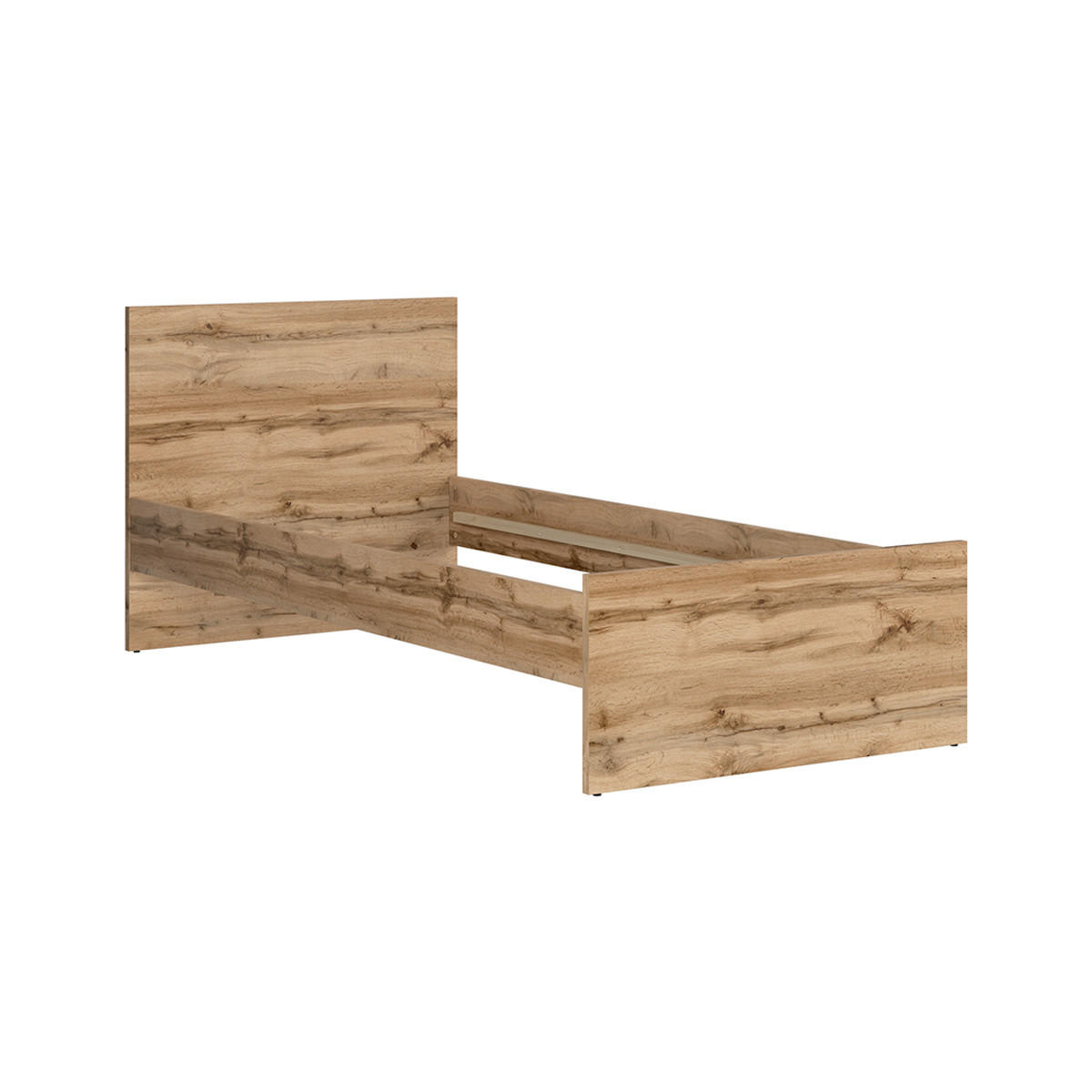 POSTEL 90/200 June Bílá a dřevo - bílá, kompozitní dřevo (90/200cm) - Petits-meubles