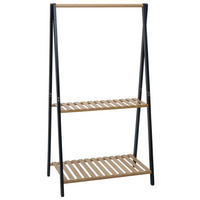 STANDGARDEROBE Schwarz - Schwarz, Holz (70/130/44cm) - MCW