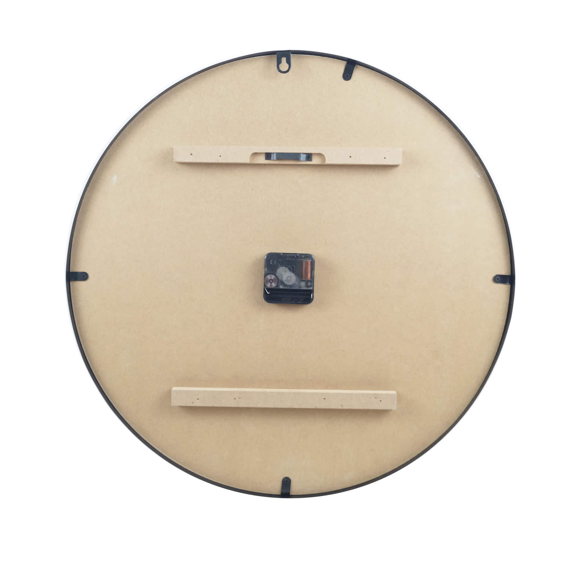 WANDUHR Weiß 5/50/50 cm - Weiß, Holzwerkstoff (5/50/50cm) - Mobili Rebecca