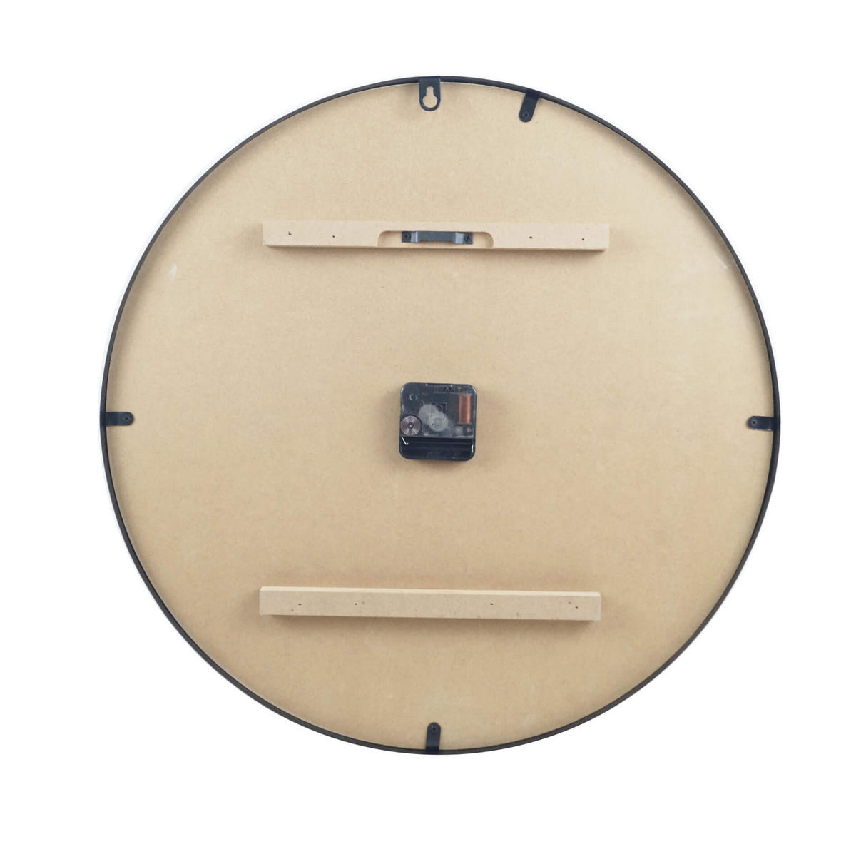 WANDUHR Weiß 5/50/50 cm - Weiß, Holzwerkstoff (5/50/50cm) - Mobili Rebecca