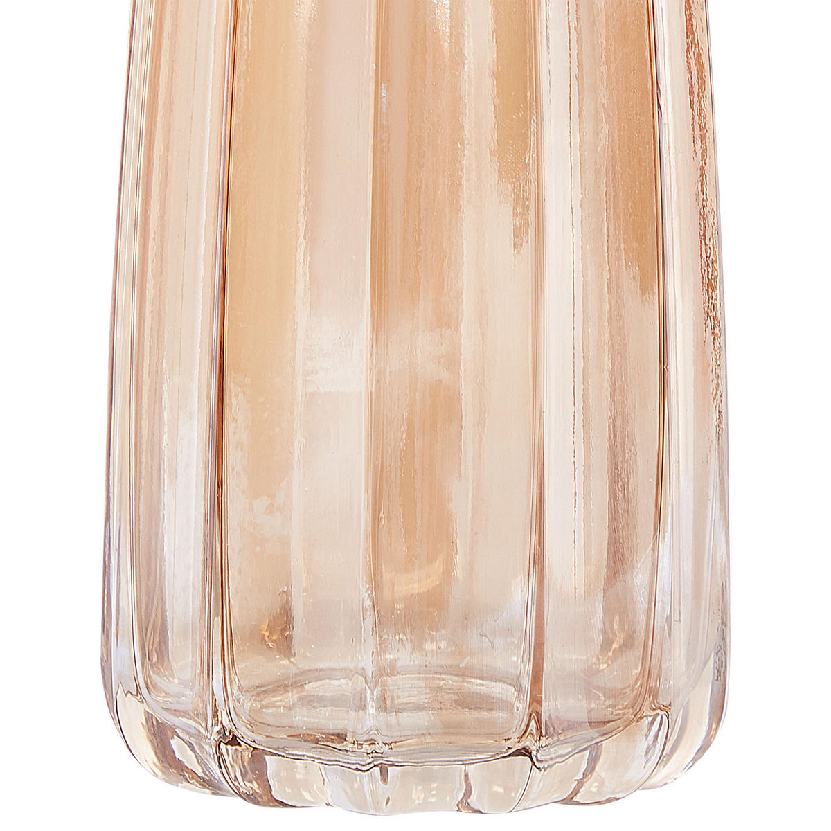 BLUMENVASE Glas orange Oktonia - Orange, Glas (22cm) - Beliani