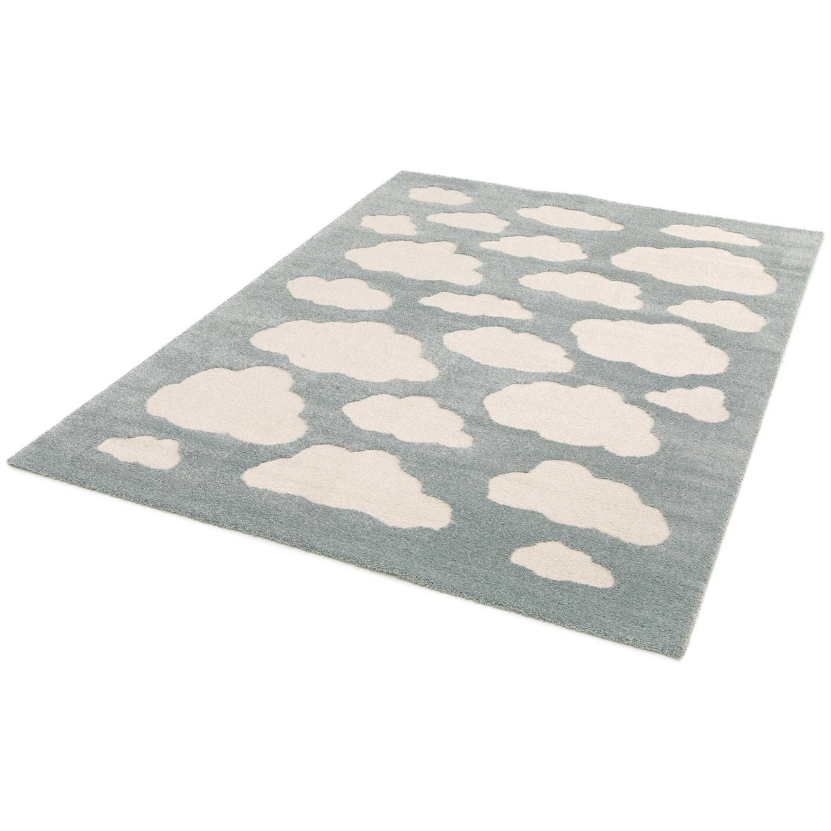 KINDERTEPPICH mit Reliefeffekt blau blau - Blau, Textil (120/170cm) - AFK Living